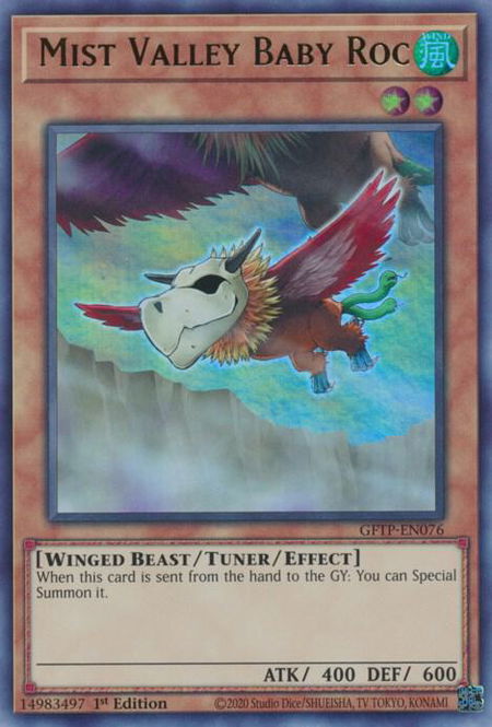 Mist Valley Baby Roc - Ghosts From the Past YuGiOh trading card