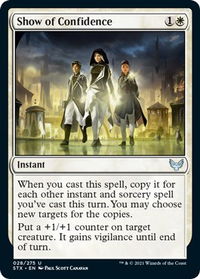 Show of Confidence - Strixhaven: School of Mages (STX) #28 - Uncommon Magic: The Gathering Trading Card