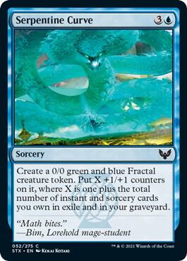 Serpentine Curve - Strixhaven: School of Mages Magic: The Gathering trading card