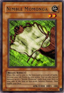 Nimble Momonga - Dark Beginning 1 (DB1) #DB1-EN051 - Rare YuGiOh Trading Card