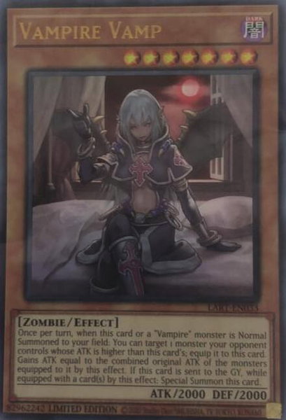 Vampire Vamp trading card from The Lost Art Promotion Vampire Vamp - The Lost Art Promotion YuGiOh trading card