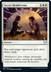 Secret Rendezvous - Strixhaven: School of Mages (STX) #26 - Uncommon Magic: The Gathering Trading Card