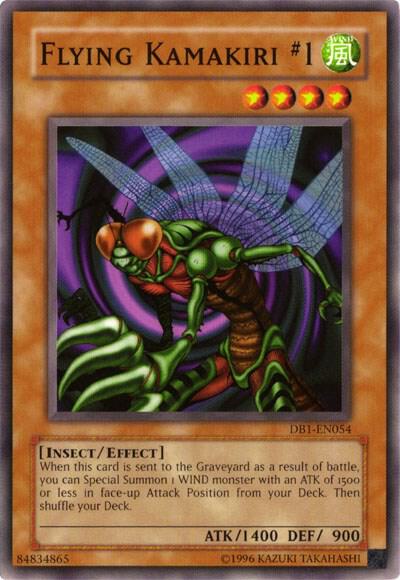 Flying Kamakiri #1 trading card from Dark Beginning 1 Flying Kamakiri #1 - Dark Beginning 1 YuGiOh trading card