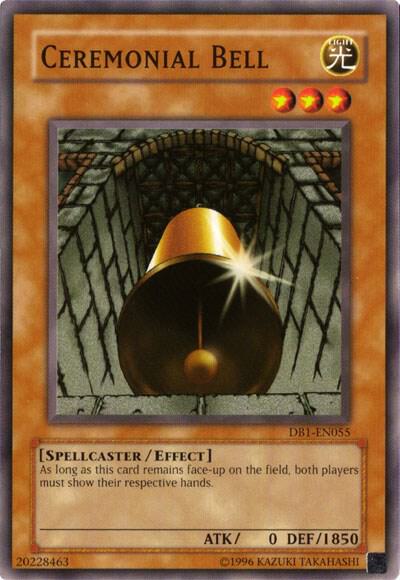Ceremonial Bell trading card from Dark Beginning 1 Ceremonial Bell - Dark Beginning 1 YuGiOh trading card