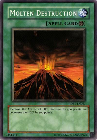 Molten Destruction - Dark Beginning 1 YuGiOh trading card