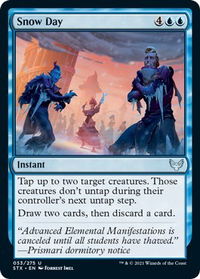 Snow Day - Strixhaven: School of Mages (STX) #53 - Uncommon Magic: The Gathering Trading Card