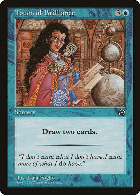 Touch of Brilliance - Portal Second Age Magic: The Gathering trading card