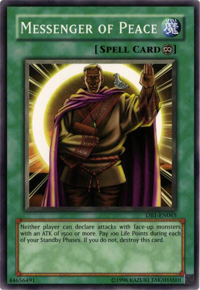 Messenger of Peace trading card from Dark Beginning 1 Messenger of Peace - Dark Beginning 1 YuGiOh trading card