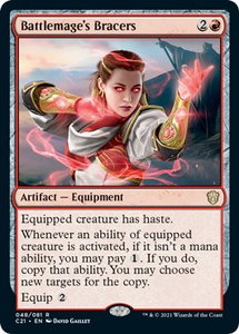 Battlemage's Bracers - Commander 2021 (C21) #48 - Rare Magic: The Gathering Trading Card