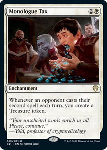 Monologue Tax - Commander 2021 (C21) #19 - Rare Magic: The Gathering Trading Card