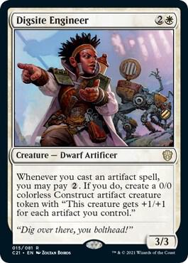 Digsite Engineer - Commander 2021 Magic: The Gathering trading card