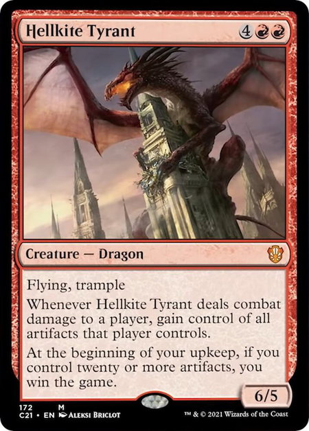 Hellkite Tyrant - Commander 2021 Magic: The Gathering trading card