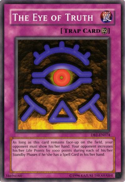 The Eye of Truth - Dark Beginning 1 YuGiOh trading card