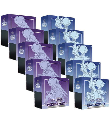 Chilling Reign Elite Trainer Box Case trading card from SWSH06: Chilling Reign Chilling Reign Elite Trainer Box Case - SWSH06: Chilling Reign Pokémon trading card