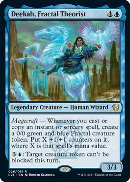 Deekah, Fractal Theorist - Commander 2021 Magic: The Gathering trading card