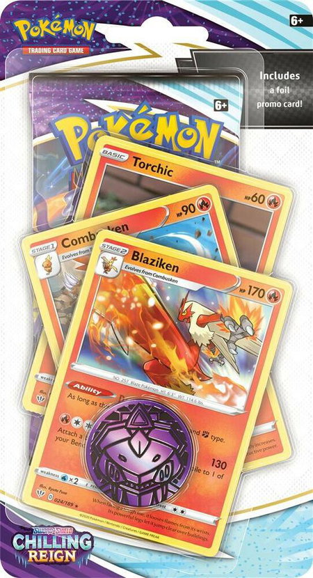 Chilling Reign Premium Checklane Blister [Blaziken] - SWSH06: Chilling Reign Pokémon trading card