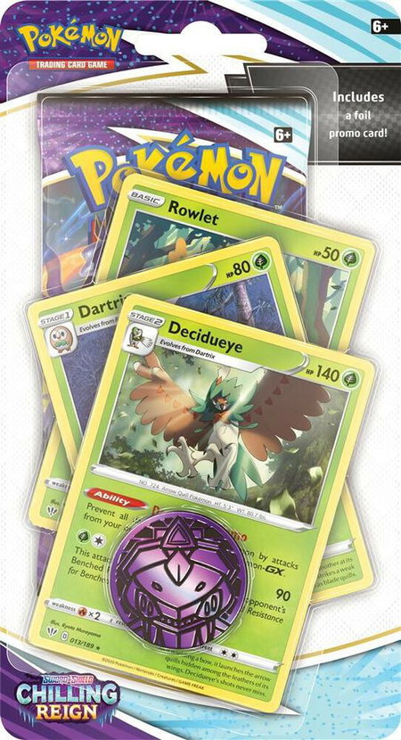Chilling Reign Premium Checklane Blister [Decidueye] - SWSH06: Chilling Reign Pokémon trading card