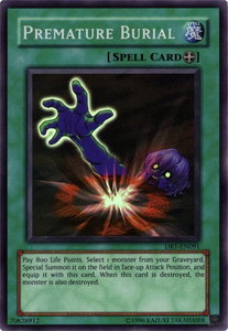 Premature Burial - Dark Beginning 1 (DB1) #DB1-EN091 - Super Rare YuGiOh Trading Card