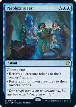 Perplexing Test - Commander 2021 Magic: The Gathering trading card