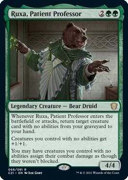 Ruxa, Patient Professor trading card from Commander 2021 Ruxa, Patient Professor - Commander 2021 Magic: The Gathering trading card
