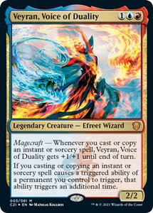 Veyran, Voice of Duality - Commander 2021 (C21) #3 - Mythic Rare Magic: The Gathering Trading Card