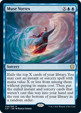 Muse Vortex - Commander 2021 Magic: The Gathering trading card