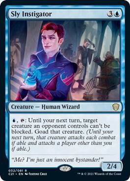 Sly Instigator - Commander 2021 Magic: The Gathering trading card