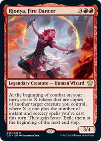 Rionya, Fire Dancer - Commander 2021 (C21) #55 - Rare Magic: The Gathering Trading Card