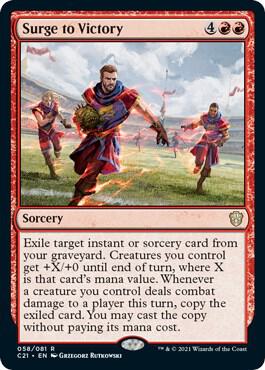 Surge to Victory - Commander 2021 Magic: The Gathering trading card