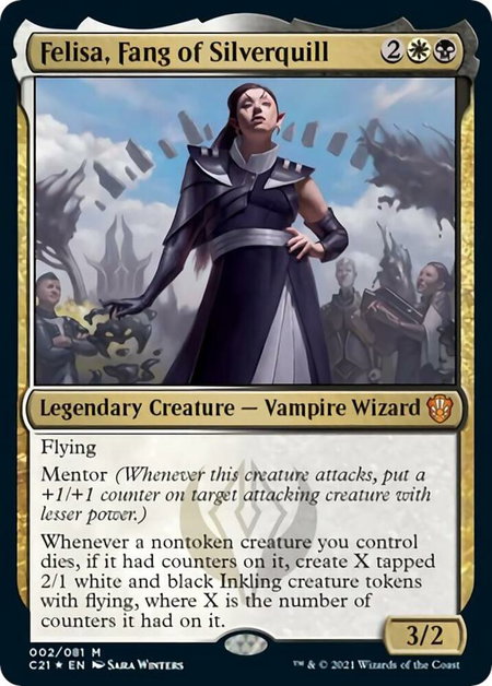 Felisa, Fang of Silverquill - Commander 2021 Magic: The Gathering trading card