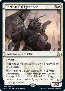 Combat Calligrapher - Commander 2021 (C21) #14 - Rare Magic: The Gathering Trading Card