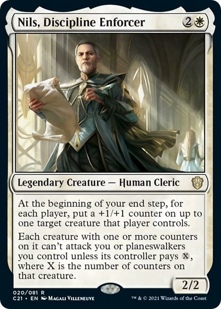 Nils, Discipline Enforcer - Commander 2021 Magic: The Gathering trading card
