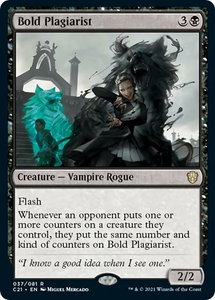 Bold Plagiarist - Commander 2021 (C21) #37 - Rare Magic: The Gathering Trading Card