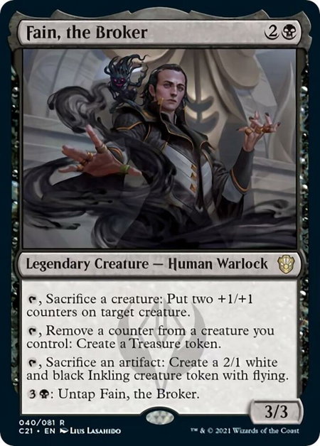 Fain, the Broker - Commander 2021 Magic: The Gathering trading card