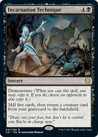 Incarnation Technique - Commander 2021 (C21) #41 - Rare Magic: The Gathering Trading Card