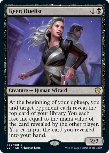 Keen Duelist - Commander 2021 Magic: The Gathering trading card