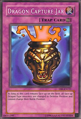 Dragon Capture Jar trading card from Dark Beginning 1 Dragon Capture Jar - Dark Beginning 1 YuGiOh trading card