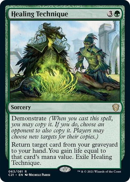 Healing Technique - Commander 2021 Magic: The Gathering trading card