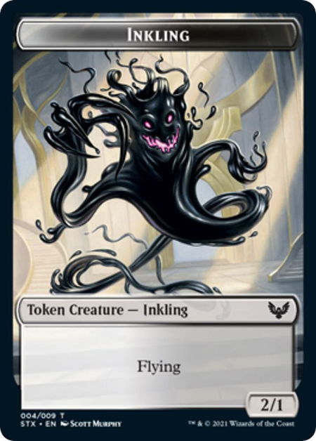 Inkling Token - Strixhaven: School of Mages Magic: The Gathering trading card