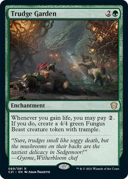 Trudge Garden trading card from Commander 2021 Trudge Garden - Commander 2021 Magic: The Gathering trading card