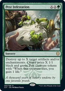 Pest Infestation - Commander 2021 (C21) #65 - Rare Magic: The Gathering Trading Card