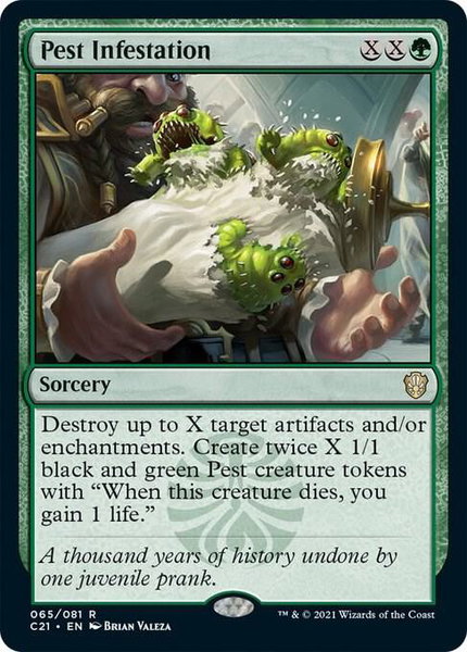 Pest Infestation - Commander 2021 Magic: The Gathering trading card