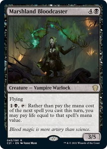 Marshland Bloodcaster - Commander 2021 (C21) #43 - Rare Magic: The Gathering Trading Card