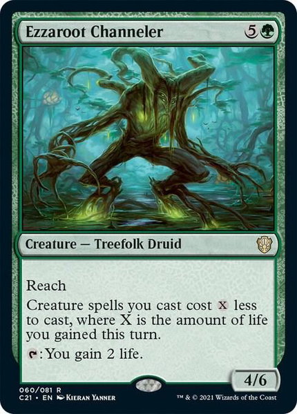 Ezzaroot Channeler - Commander 2021 Magic: The Gathering trading card