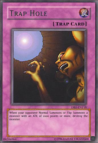 Trap Hole - Dark Beginning 1 YuGiOh trading card
