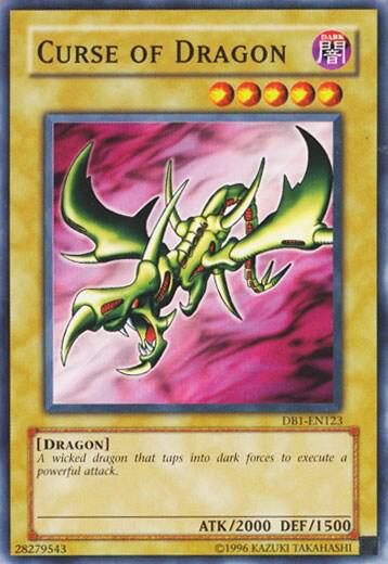 Curse of Dragon trading card from Dark Beginning 1 Curse of Dragon - Dark Beginning 1 YuGiOh trading card
