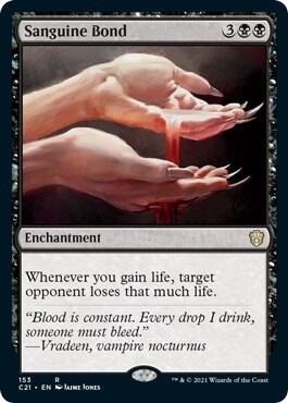 Sanguine Bond - Commander 2021 Magic: The Gathering trading card