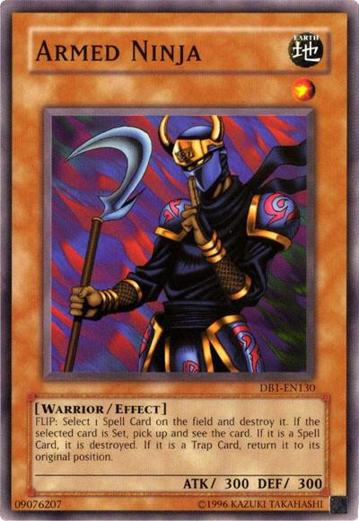 Armed Ninja trading card from Dark Beginning 1 Armed Ninja - Dark Beginning 1 YuGiOh trading card