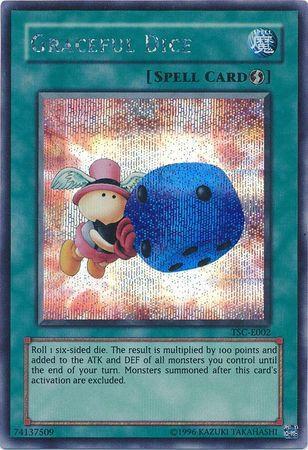 Graceful Dice trading card from Yu-Gi-Oh! Video Game Promotional Cards Graceful Dice - Yu-Gi-Oh! Video Game Promotional Cards YuGiOh trading card