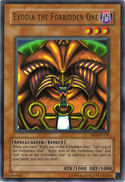 Exodia the Forbidden One - Dark Beginning 1 YuGiOh trading card